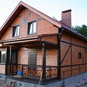 Деревянный дом из бревна, бруса, клееного бруса фото