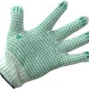 Трикотажные перчатки с точечным ПВХ покрытием WSH-102 фото