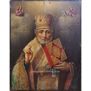 Святой Николай чудотворец старинная икона фото