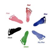 Набор на память - Отпечаток (ножка, ручка), 10,8х15,3 см, светло-синий фото