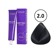Крем-краска для волос V-COLOR Demax 2.0 черный, 60 мл фото