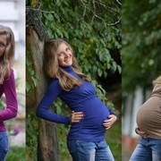Водолазки для беременных и кормящих мамочек из утепленного трикотажа фото
