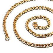 3мм × 55см Ретро Мужское ожерелье Квадратное цепное ожерелье Полированная нержавеющая сталь Single Chain фотография