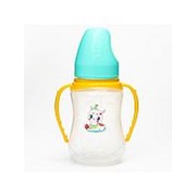 Бутылочка для кормления Mum&Baby “Лама“ 150 мл с ручками, цвет бирюзовый арт.4882548 фото