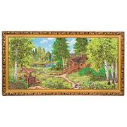 Картина “Лесной домик“ багет 39х76 см К738 фото