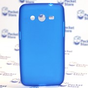 Чехол силиконовый для Samsung Galaxy Core 2 G355 голубой фотография