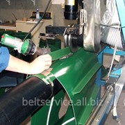 Шевронирование полимерных конвейерных лент - установка ПВХ ПУ лопаток