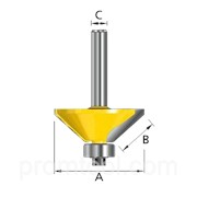 Фреза кромочная конусная 45гр 8×28×32/13.58 мм Makita D-11499 фотография