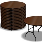 Круглые-12, столы, столешницы Фанера Ламинированная фото