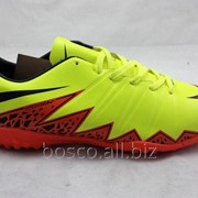 Футбольные сороконожки Nike Hypervenom Phelon II TF Volt/Total Orange/Black фото