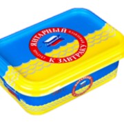 Продукт плавленый пастообразный в пластиковом контейнере 250 гр К завтраку Янтарный фото