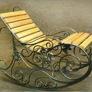 Кресло кованное садовое фото