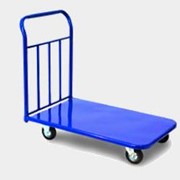 Тележка платформенная с закругленными углами и одной ручкой. фото