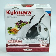 Сковорода литая толстостенная Kukmara, 220 мм, с антипригарным покрытием, со съемной ручкой, артикул ...