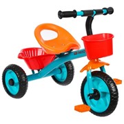 Велосипед трехколесный Micio Antic, цвет бирюзовый/оранжевый/красный