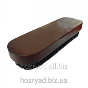 Щетка обувная с деревянной темной ручкой (158 мм), черный ворс (18мм) W-13 552-15 BLW-13/158/48/18