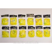 Резинки для Плетения / Желтый / 200 шт в пак./ 12 пакетиков в уп. u20003 фотография