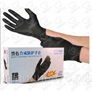 Нитриловые перчатки Черные wally plastic