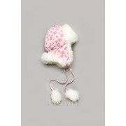 Детская зимняя шапка для девочки “Bubble pink“ фото