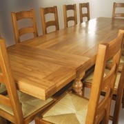Столы деревянные из дуба фото