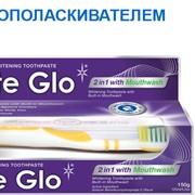 Зубная паста 2 в 1 с ополаскивателем White Glo фото