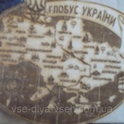 Магнит на холодильник глобус Украины фотография