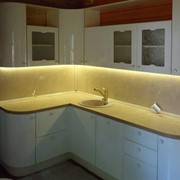 Кухня со светодиодным освещением фото