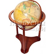 Глобус Земли политический Ретро-Александр диаметр 420 мм напольный на деревянной подставке фото