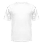 Белая двухлойная футболка мужская для сублимации фото