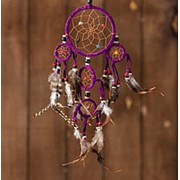 Ловец снов “Пять пурпурных колец“ 15 см фото