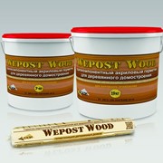 Герметик Wepost Wood - акриловый однокомпонентный герметик для деревянного дома фото