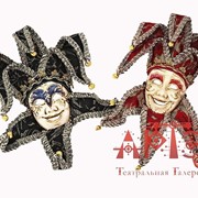 Карнавальная маска Джокера сувенирная фото