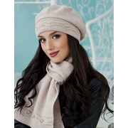 Зимний женский комплект «Элеганс» (берет и шарф) оптом от производителя фото