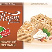 Торт вафельный “Сливочный с орехами“ на фруктозе Вереск фото