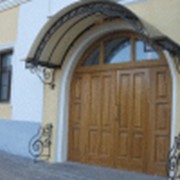 Кованые козырьки фото
