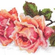 Набор для вышивания крестиком Чудесная игла 40-48 “Аромат розы“ 12см.*25см. фотография