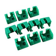10шт Зеленый Силиконовый Чехол для Hotend Нагревательный блок Защитная крышка 280 ℃ для 3D-принтер фото