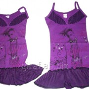 Сарафан Танцы - фиолетовый на 3- 6 лет, в упаковке 4 шт.