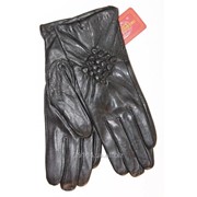 Жіночі рукавички з натуральної шкіри Середні фото