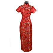 Платье Ципао красное ( размер S) красное фотография