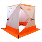 Палатка зимняя куб Следопыт 1,8 х 1,8 м 3-местная бело-оранжевая PF-TW-02 фото
