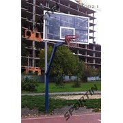 Стойка баскетбольная уличная с щитом из оргстекла 1800х1050мм фото