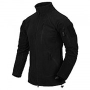 Куртка флисовая Helikon Alpha Tactical Jacket Grid Fleece, черная, новая фотография