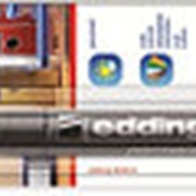 Перманентный маркер Edding 2000, круглый, заправляемый, 1-5 мм, блистер, черный