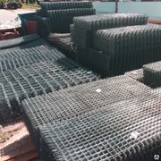 Сетка, 105х105 мм, 2.7 мм, 1х2 м, сварная, оцинкованная фото