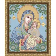 Рисунок на ткани для вышивания бисером “Пресвятая Богородица Неувядаемый цвет“ VIA4013 фото