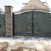 Кованые ворота с аркой фото