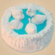 Торт "Лебединое озеро" бисквитно-суфлейный