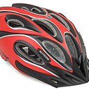 Шлем спортивный с сеточкой Skiff 172 14отв. INMOLD красно-черный 52-58см AUTHOR фотография