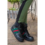 Женские высокие ботинки“Gucci“ из натуральной кожи, р.р 36-41 фото